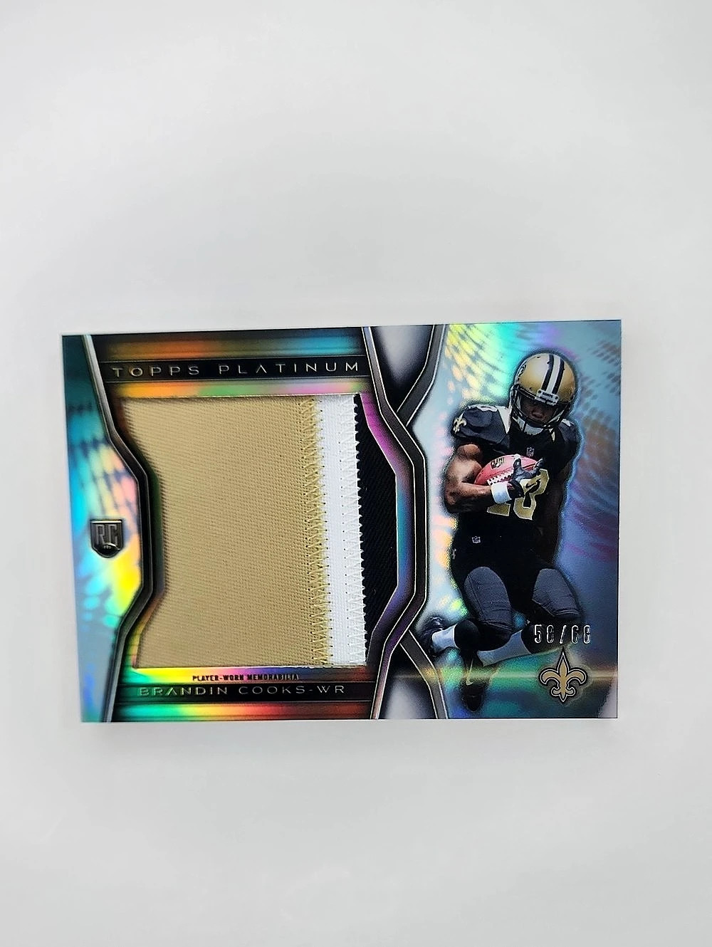 Brandin Cooks ~ 2014 Topps Platinum ~ Jersey ~ Rookie ~ Numbered 58/68
